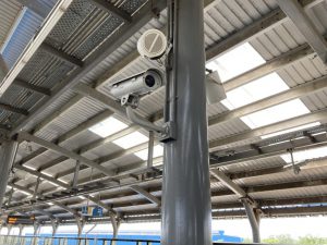 24 x 7 CCTV Surveillance of all Operational Stations & Trains
