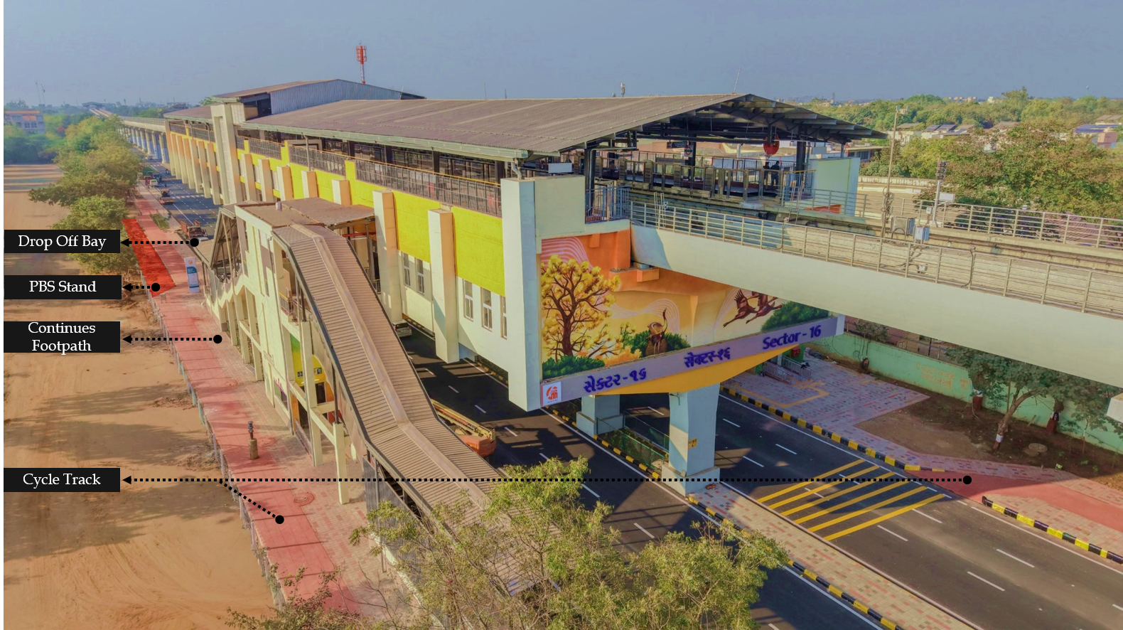 SECTOR 16 METRO STATION